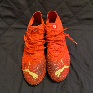 Fotbollskor puma  - Fotbollskor puma future, storlek 40, för både gräs och konstgräs, slitna