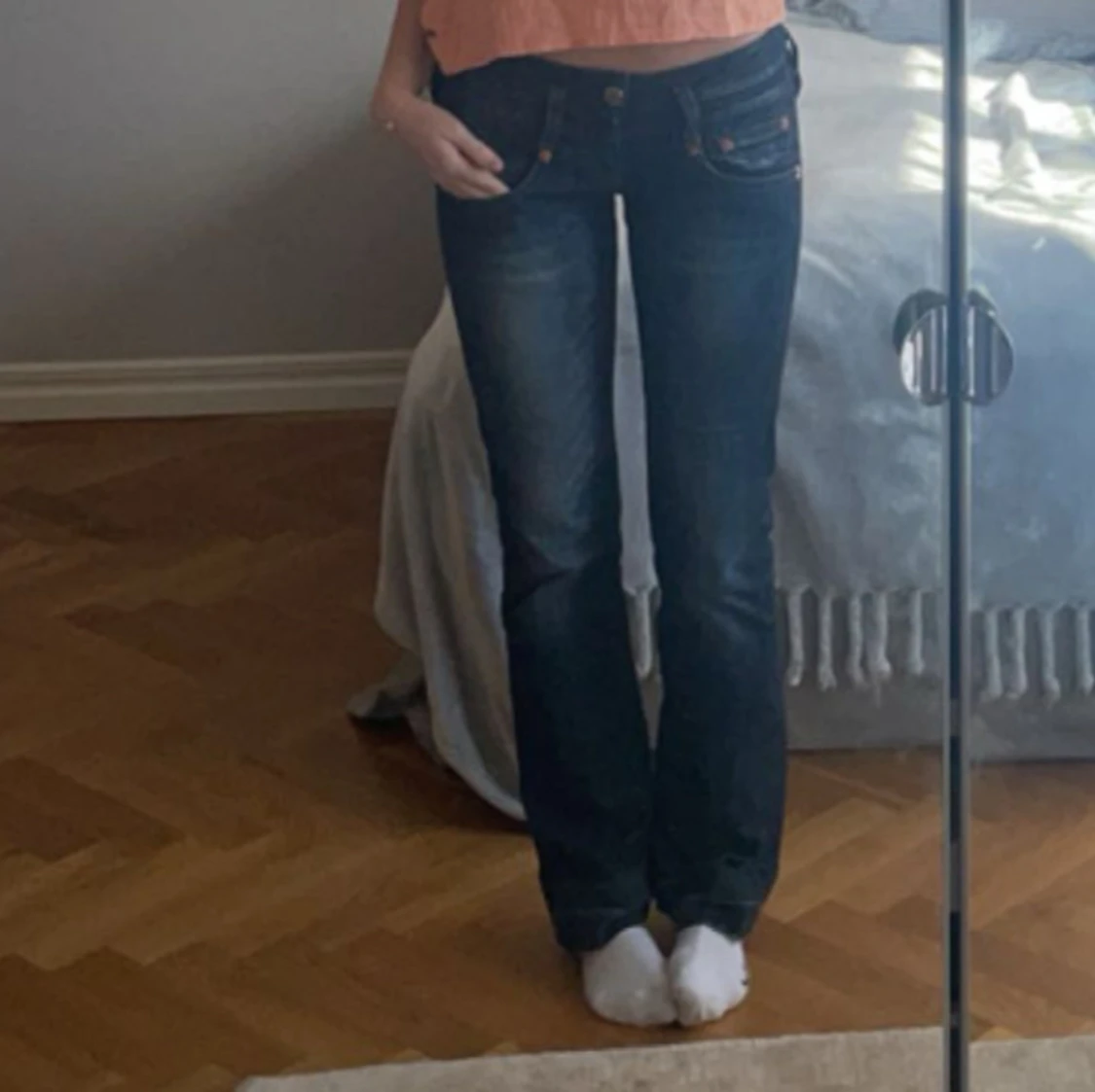 Lågmidjade jeans