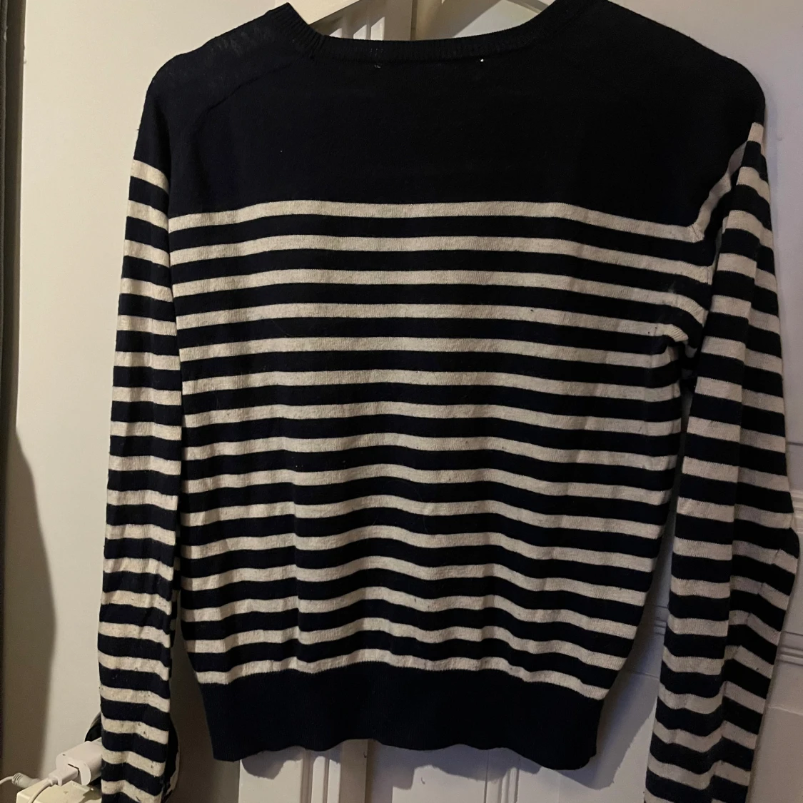 Mörkblå och vitrandig tröja från zara!💗 - 91