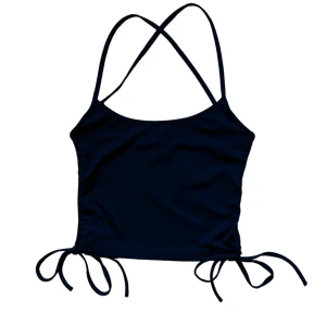 Gina Tricot linne strl XS - Gina Tricot linne/top med knytband i sidorna, XS, svart, nyskick. husdjur, rökfritt hem. / Linda🤍