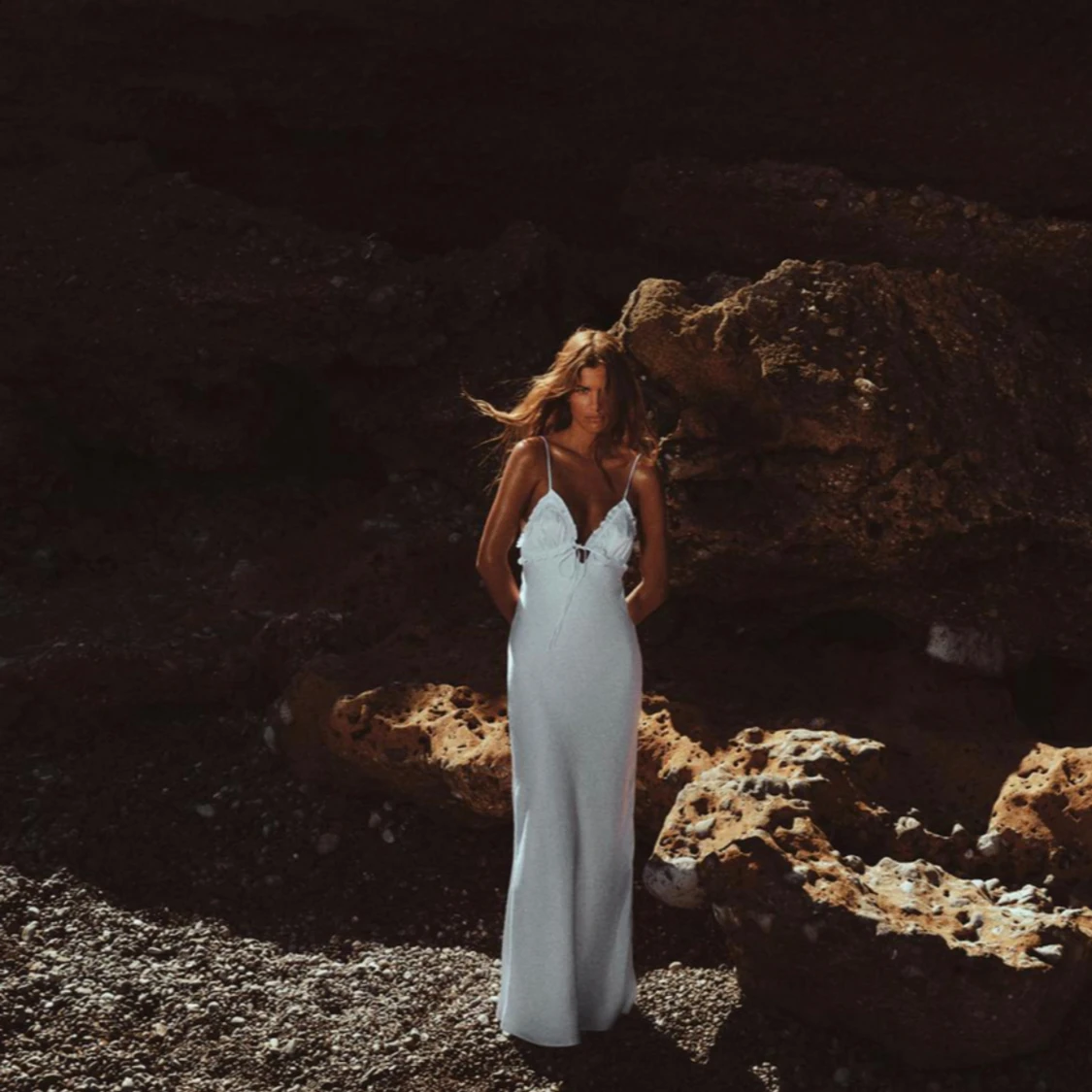 Vit sommarklänning - 90