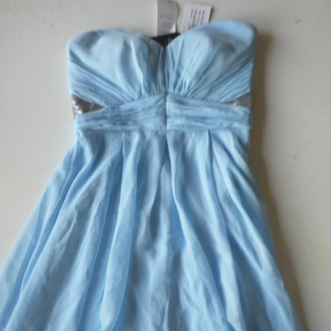 Ljusblå klänning