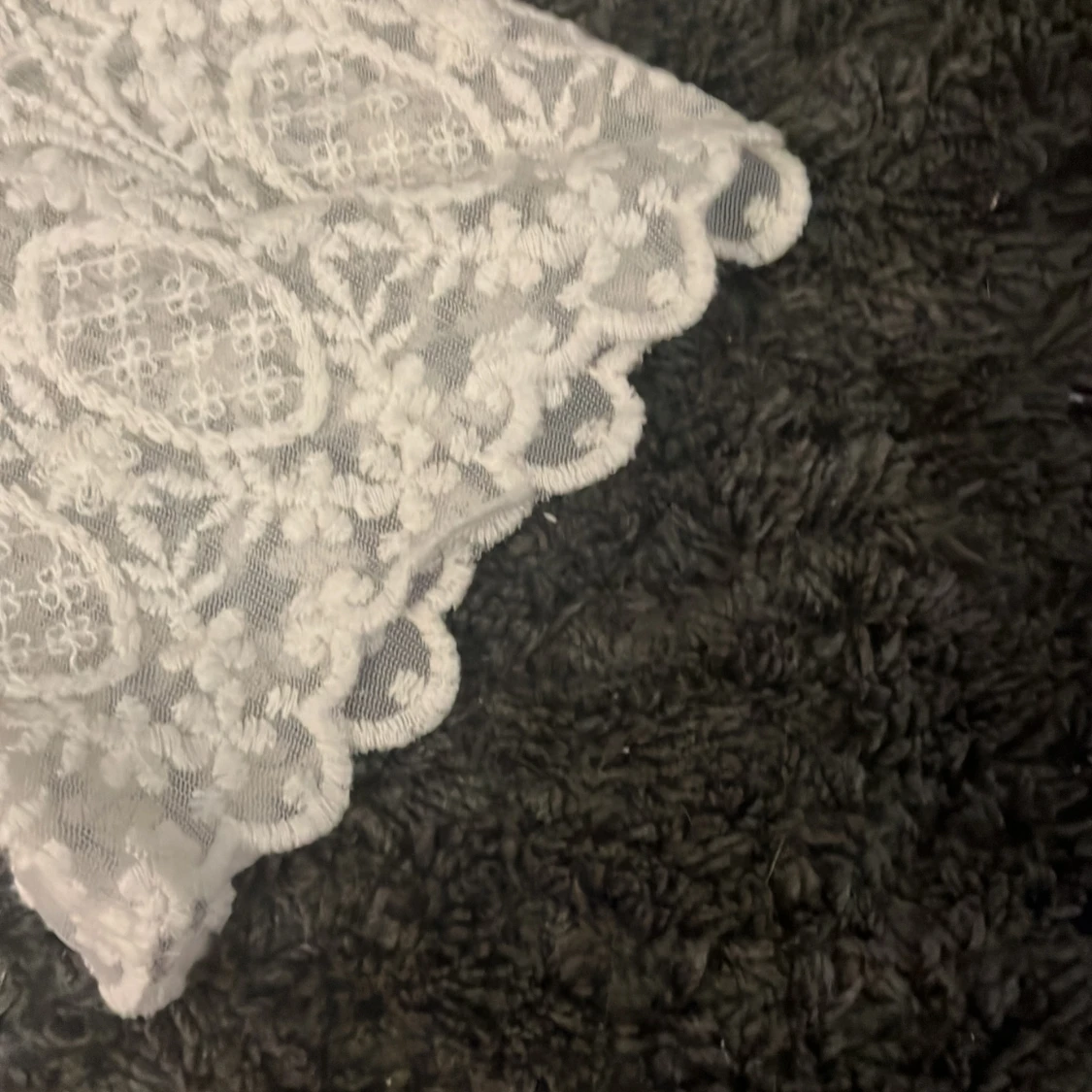 Vit spets tshirt - 90