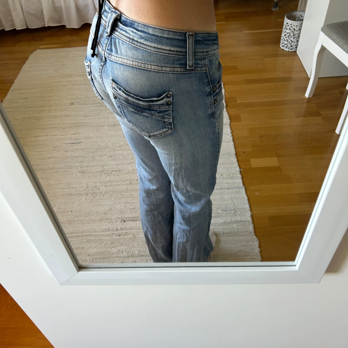 Lågmidjade jeans bootcut - 91
