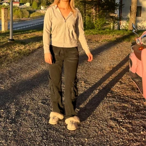 Zip up hoodie GANT - grå Gant tjocktröja med dragkedja