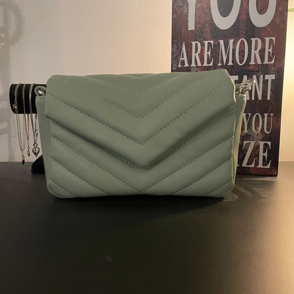 Grön väska från glitter - 92