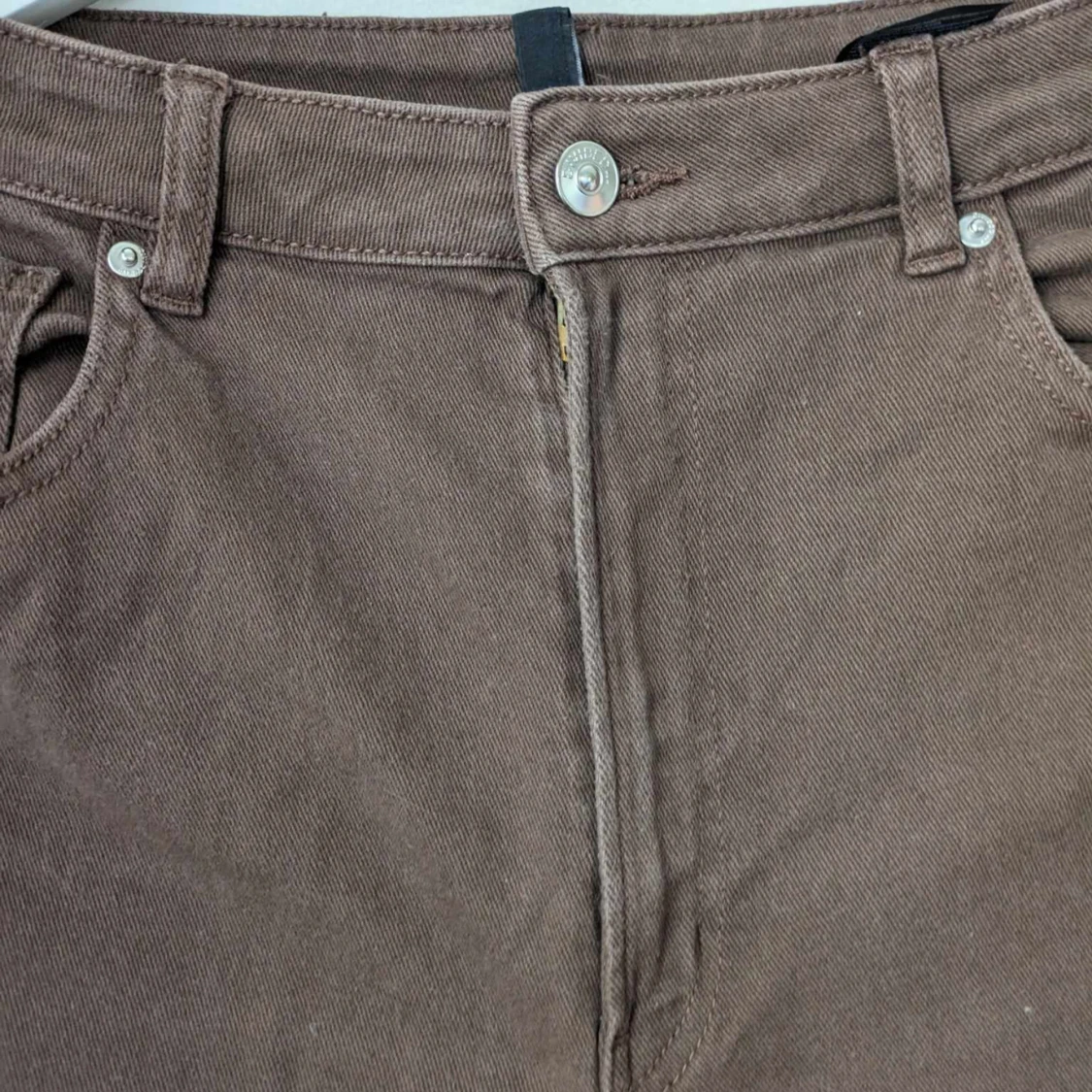 Brown wide-leg jeans - 90