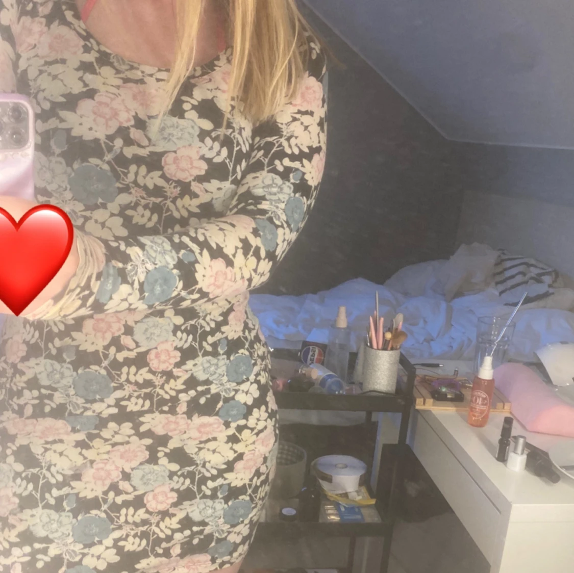 Blommig klänning🩷 - 90