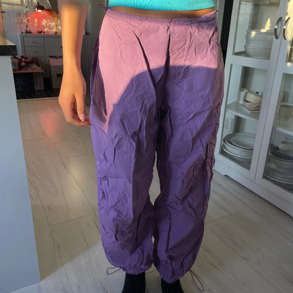 Lila Pull&Bear Cargos