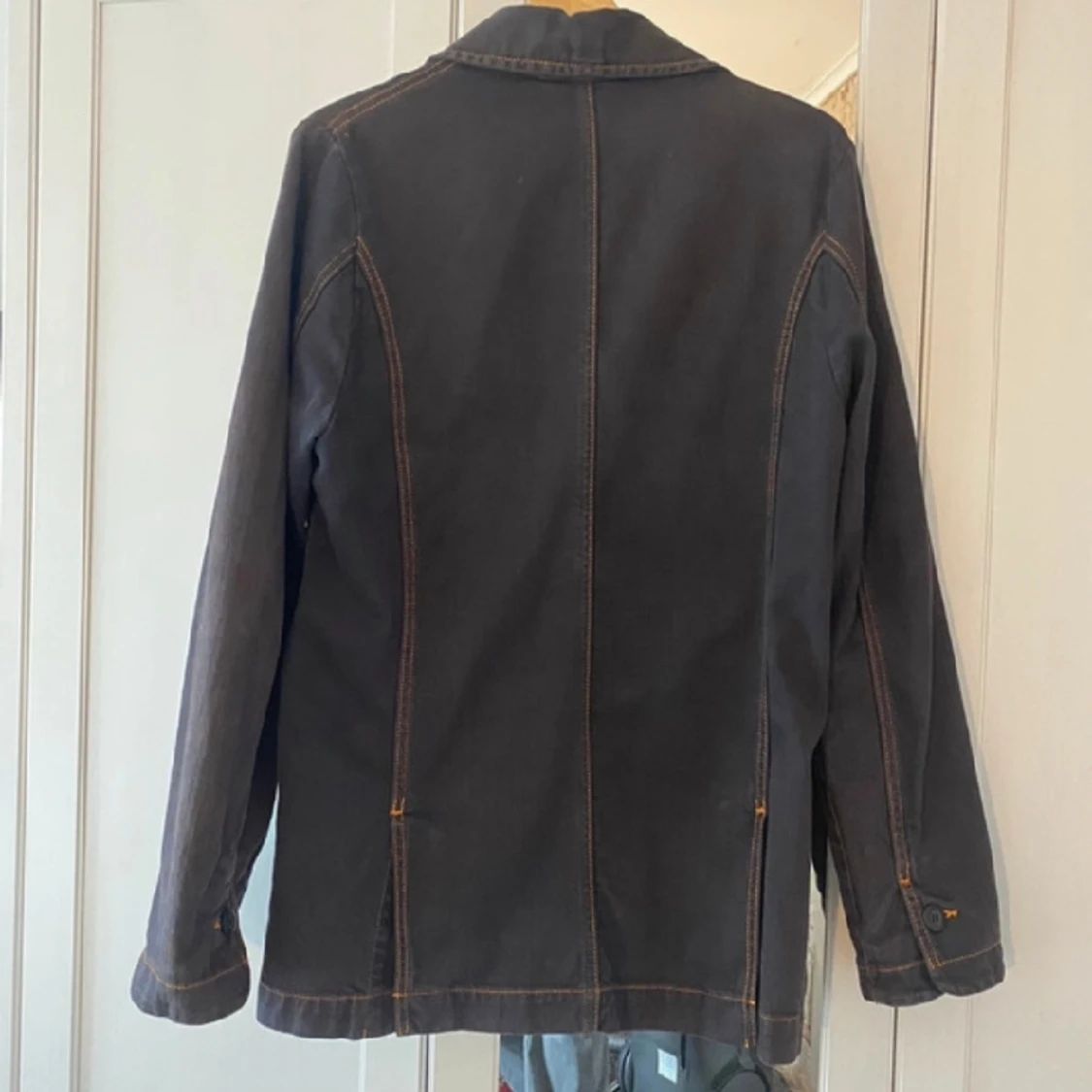 Mörkgrå jeans jacka - 90