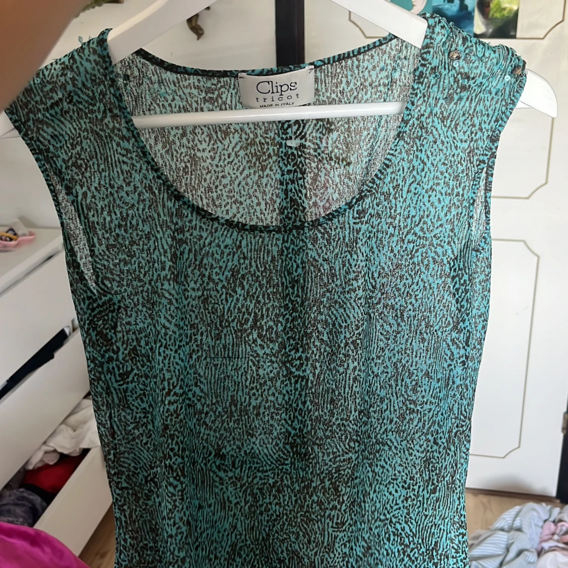 Leopard mesh topp - 92