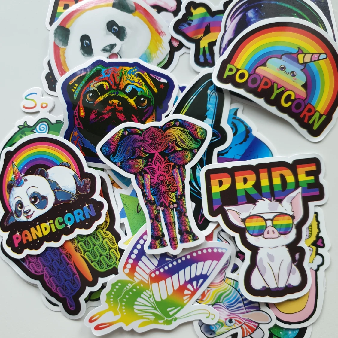 25st pride djur klistermärken/stickers