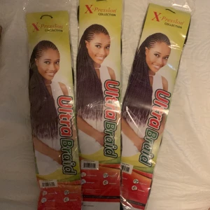 X-pression braid  - Har aldrig blivit öppnade.  