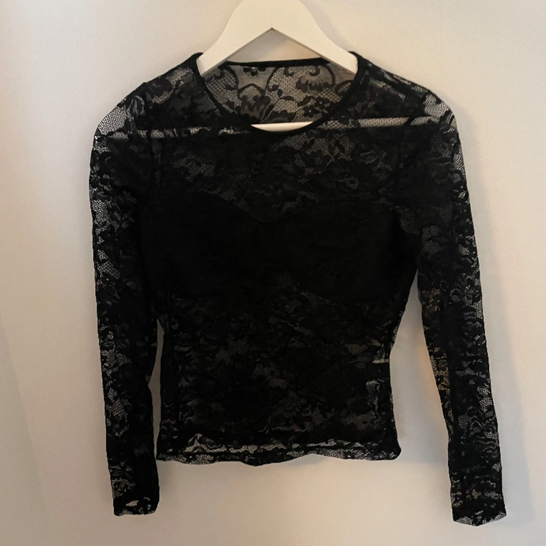 Spets topp långärmad - 90