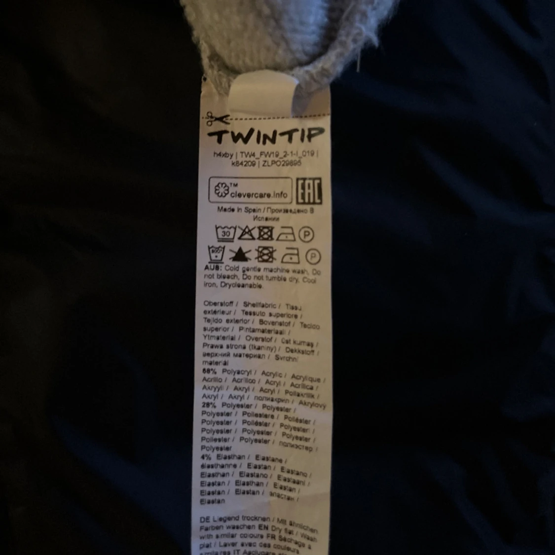 Stickad grå tröja - 90