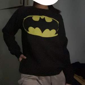 En batman tröja som fortfarande är i jätte bra skick! Den är i storlek L, fast jag känner att det passar mig som är xs som en gullig tröja som man kan stylea ❤️ Superskön och mysig till sena sommarkvällar🙌🏽 DM för fler frågor❤️