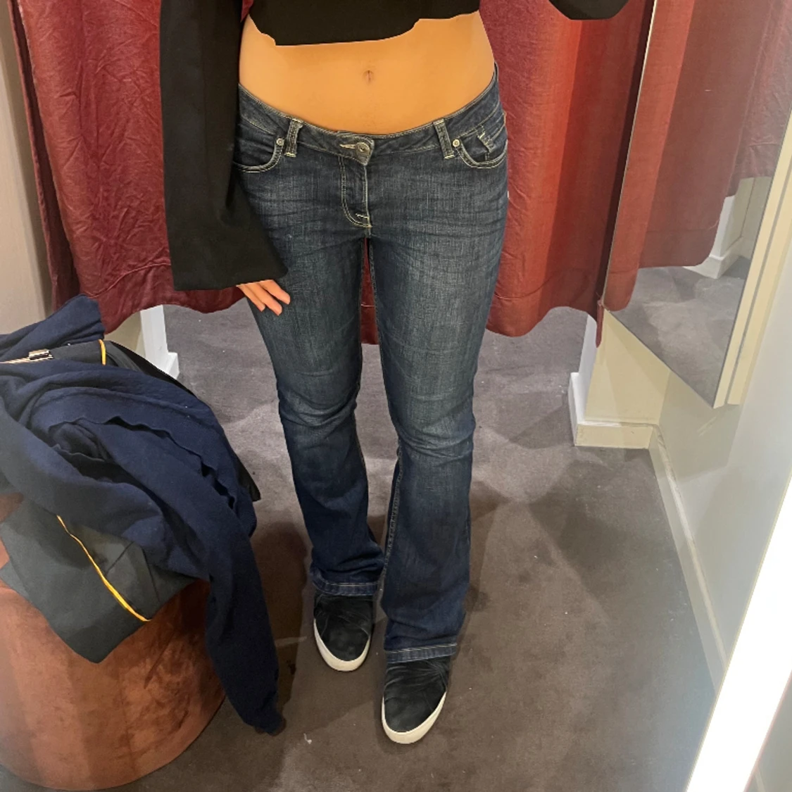 Lågmidjade jeans