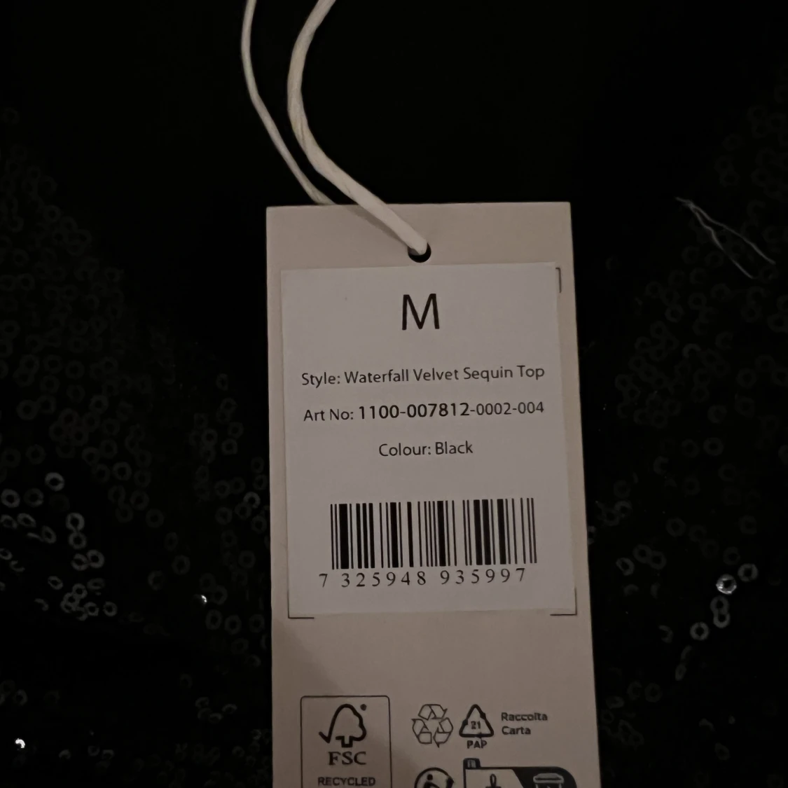 Fin paljettfesttopp - 91