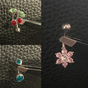 navelpiercing  - Helt oanvända då jag behövde ta ut min piercing innan jag hann använda dom. Priset gäller för alla tre, annars är det 30kr/st. Kan skickas som brev och då sker betalning via Swish. Frakten är då 18kr men är inte spårbar.