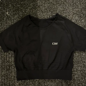 ICIW topp  - Kortärmad och lite croppad träningströja från märket I Can I Will, använd 1-2 gånger så nästan nyskick! 