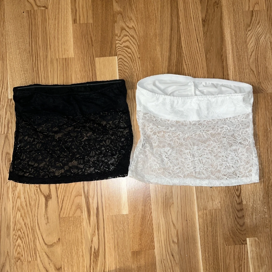 Axelbandslös spets topp - 90