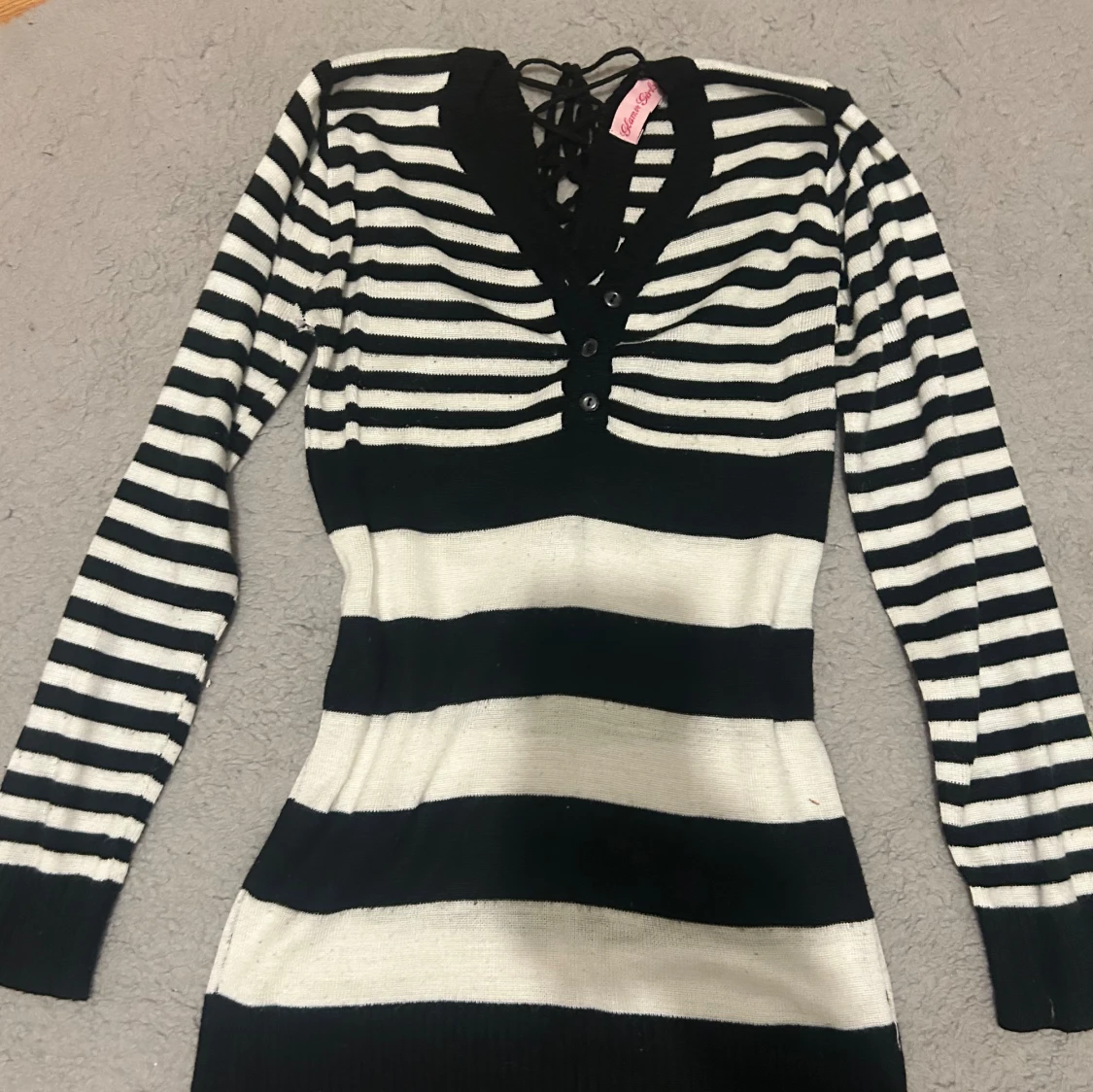 Längre stickad tröja