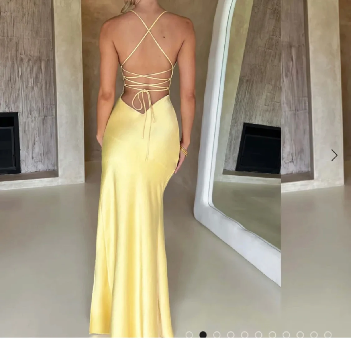 Gul långklänning  - 90