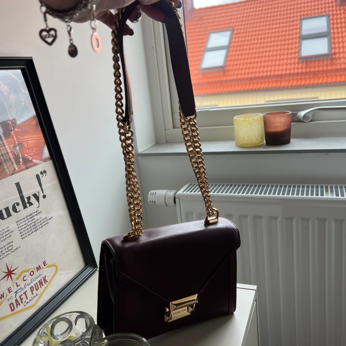 Vinröd väska Michael Kors - 91