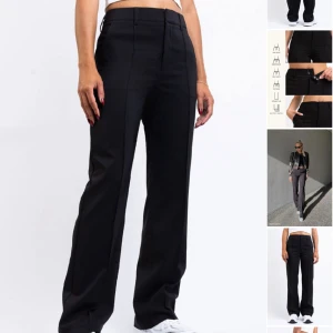 Kostymbyxor  - Högmidjade kostymbyxor från Madlady, söm har släppt lite på innerkant längst ner på insidan men inget som syns, går att så själv om man vill de. Storlek xs och längd regular💗