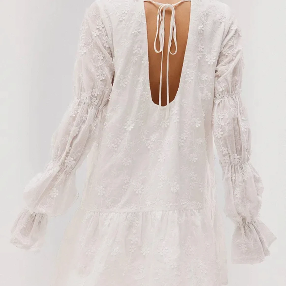 sleeve detail deep back dress nakd