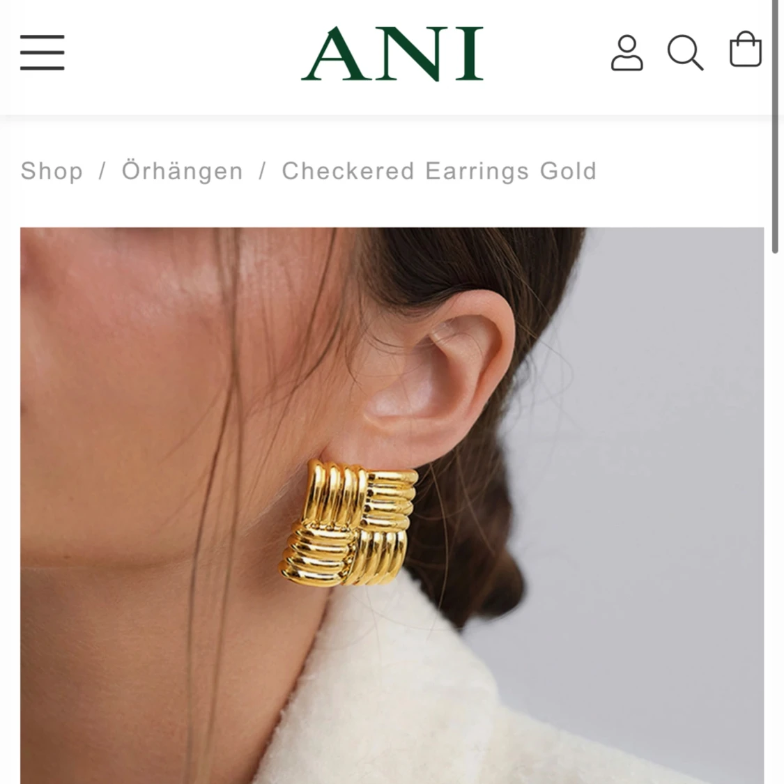 Örhängen Ani påminner om Haliy biber kollektion - 90