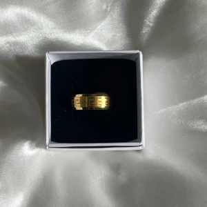 En guld ring - En guldig ring som jag aldrig har använt då den inte passar mig. Ny pris: 99kr, mitt pris:40kr