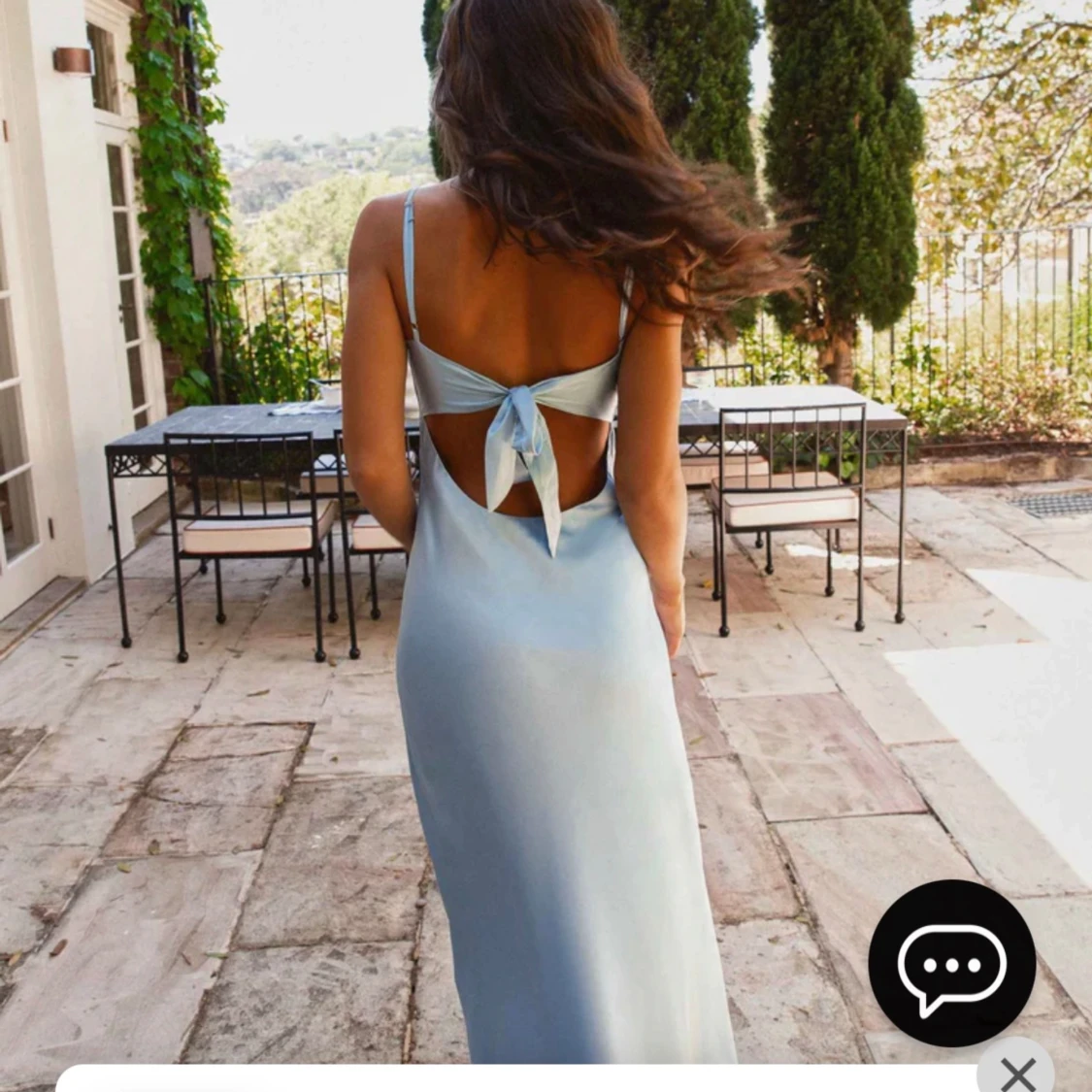 Ljusblå klänning - 90