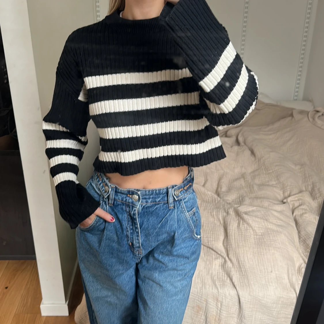 Croppad tröja  - 90