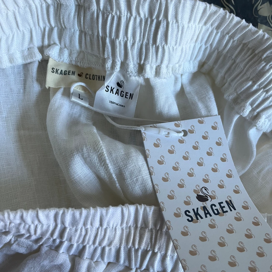 Vita linnebyxor  - 91