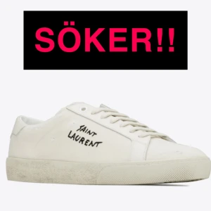 Saint Laurent skor - Tjena! Söker exakt denna modell på saint Laurent skor. Vill ha dom i nästintill nyskick me allt og me (box, dustbags mm). Storleken är 44. Kom privat så löser vi en smidig affär!