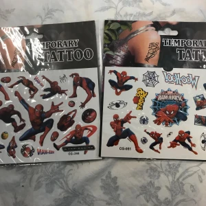 Spindelmannen Tatueringar  - Mått 15.50*10.50cm/st 3 år + 50kr/2st