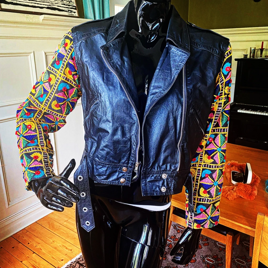 Vintage 1980s Contempo biker Leather jacket