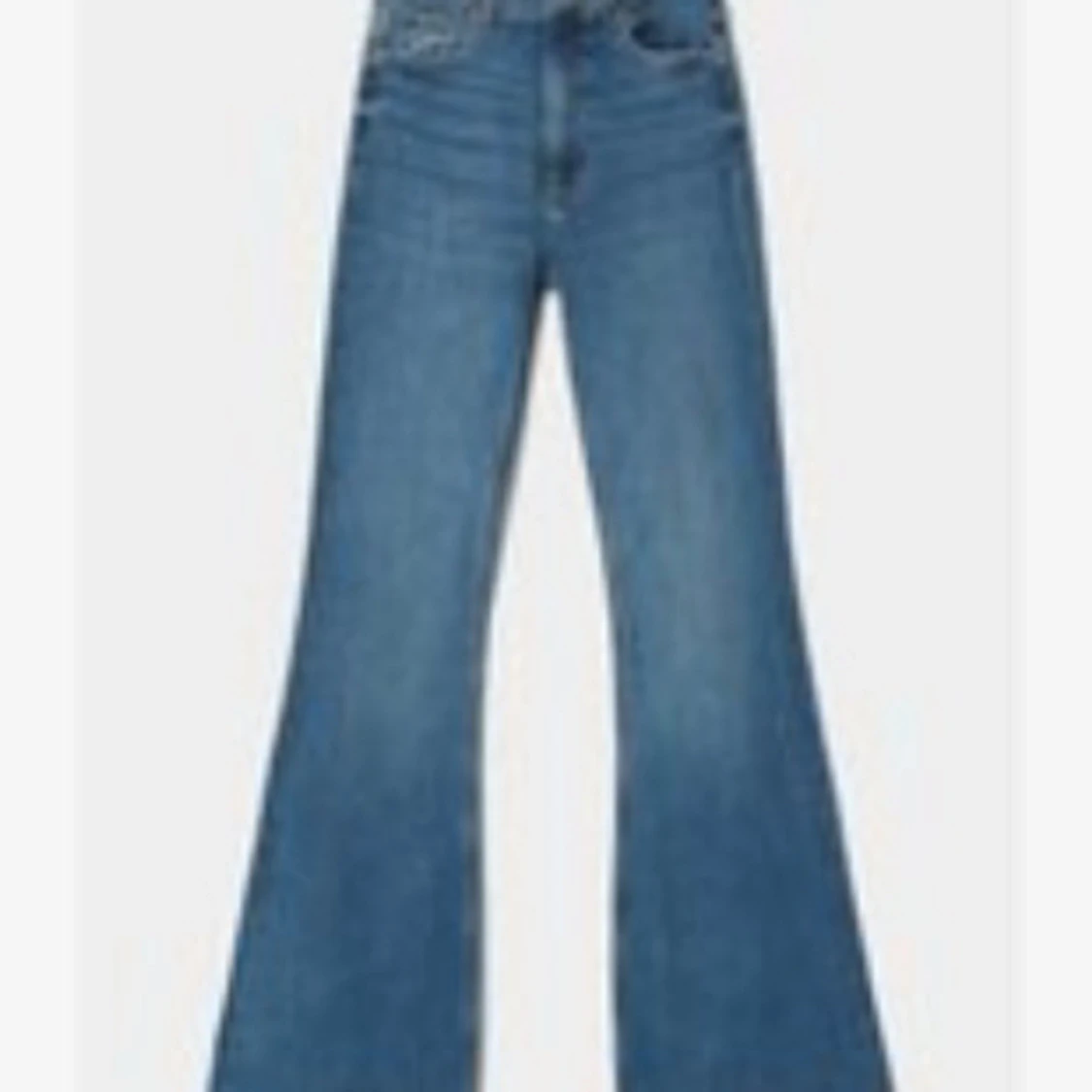 Marinblå bootcut jeans