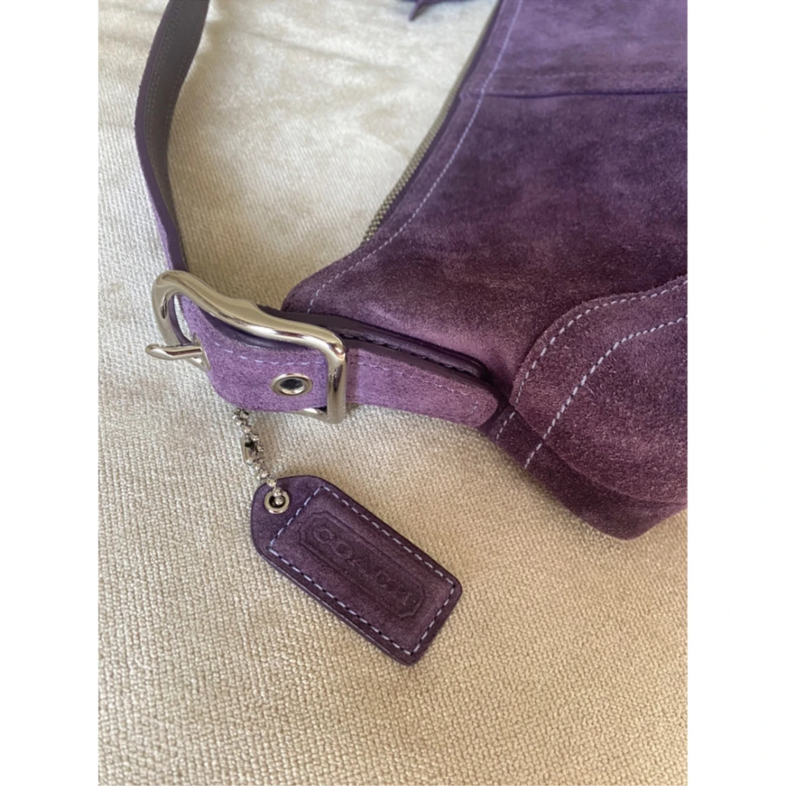 Coach handväska mocka vintage y2k - 90