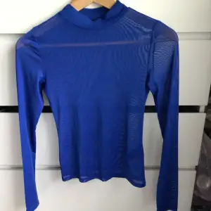 Mesh blå långärmad tröja från h&m