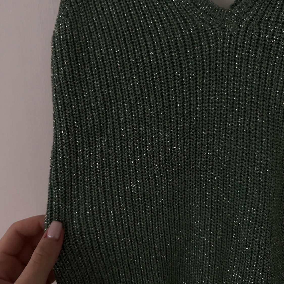 Glittrigt stickat linne  - 91