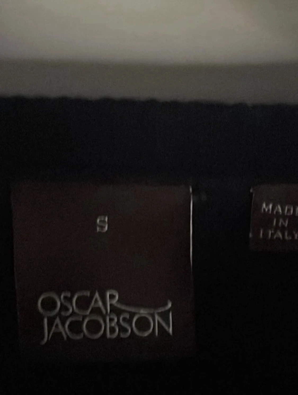 Marinblå stickad tröja Oscar Jacobson S  - 2