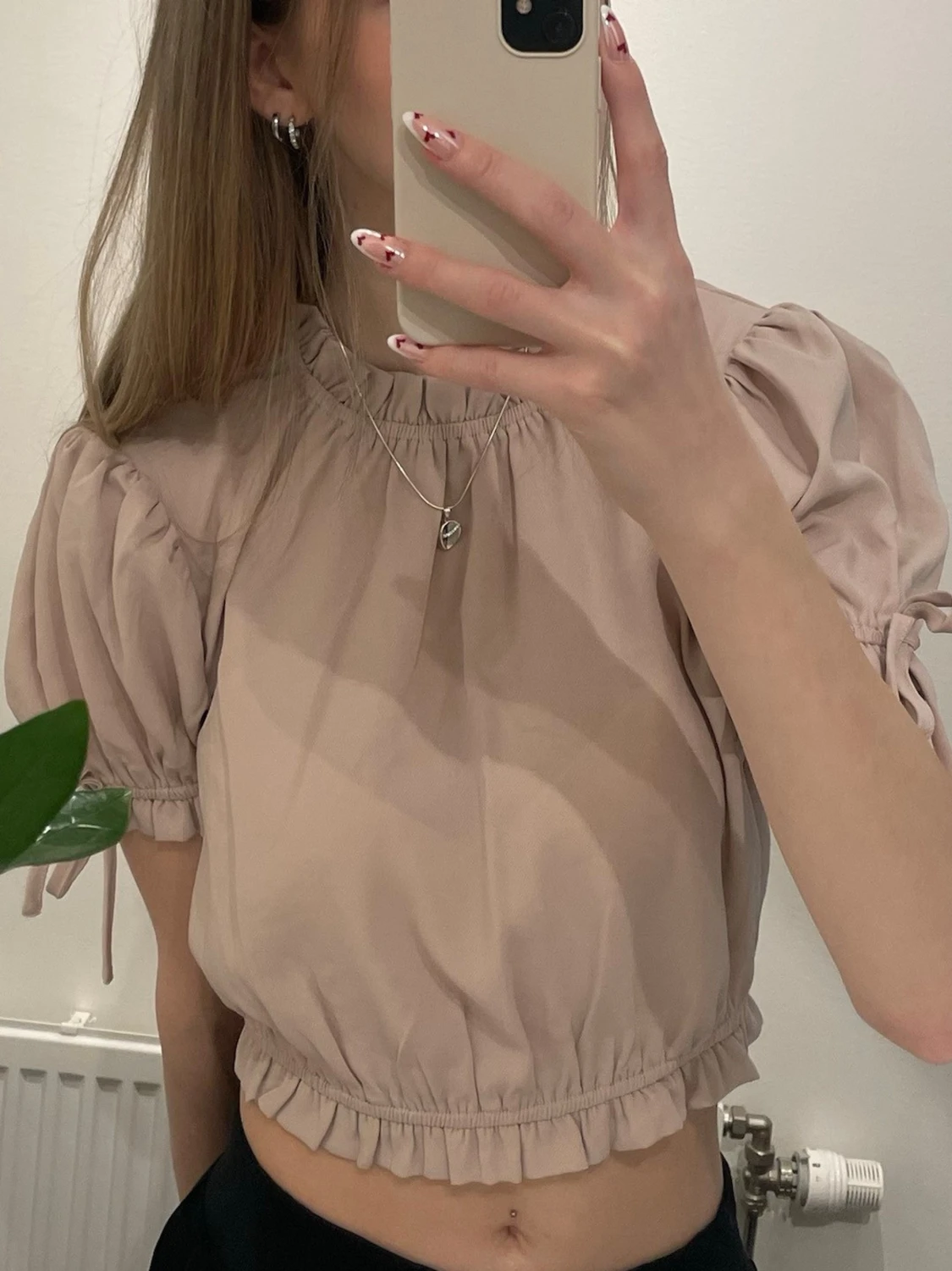 Beige blus