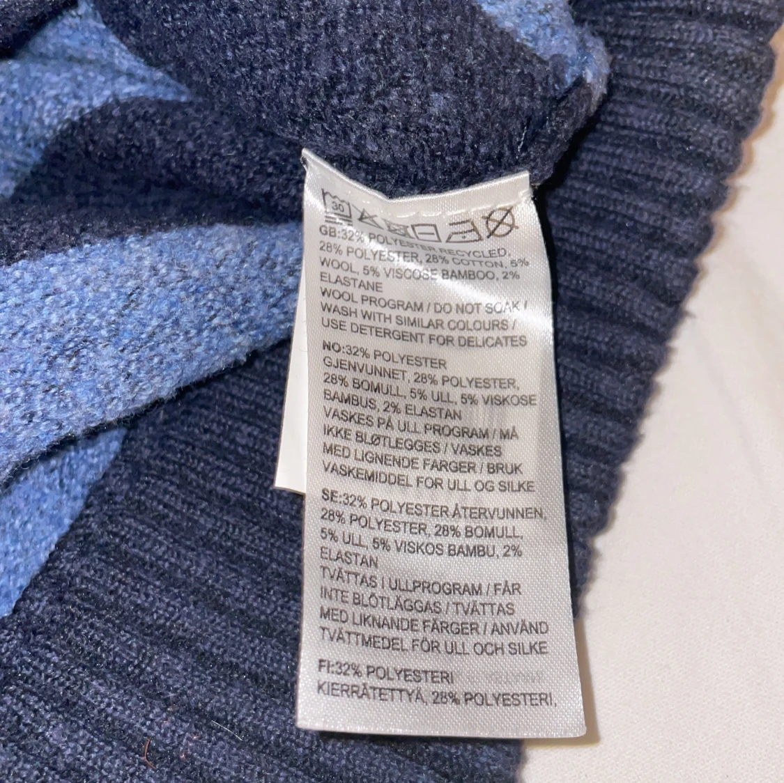 Blå och svart randig tröja Vaillent - 3