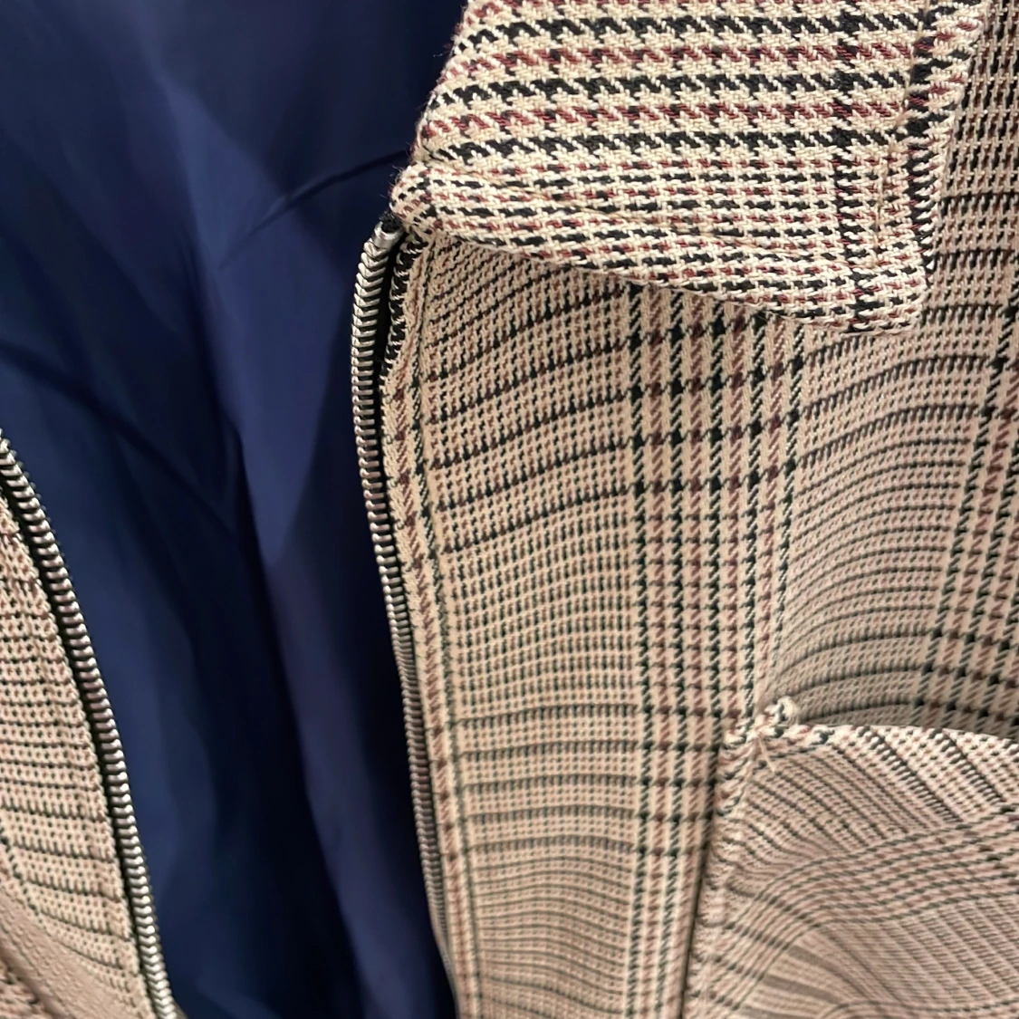 Rutig overshirt med dragkedja - 4