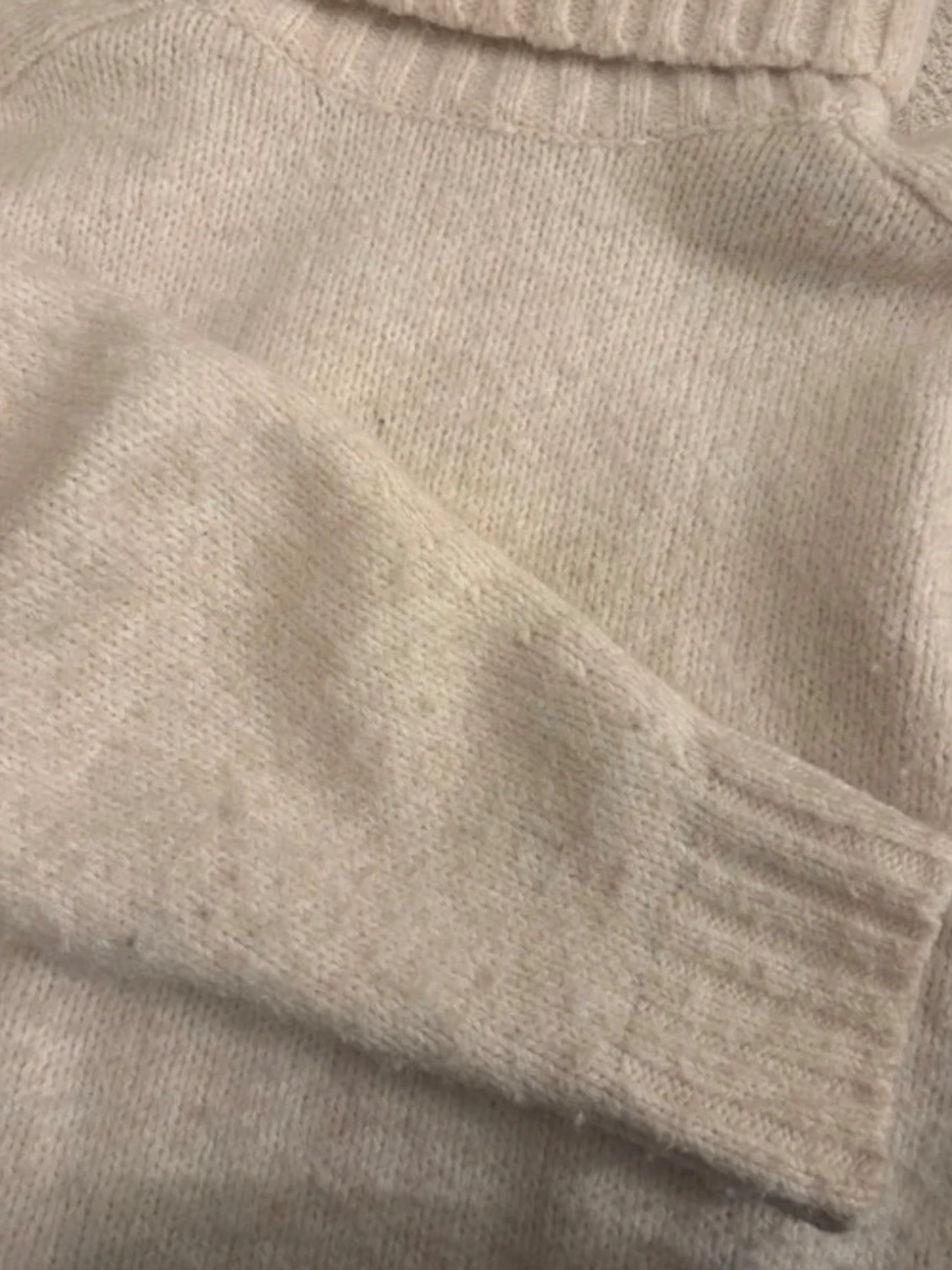 Beige polotröja från H&M, stickad - 1