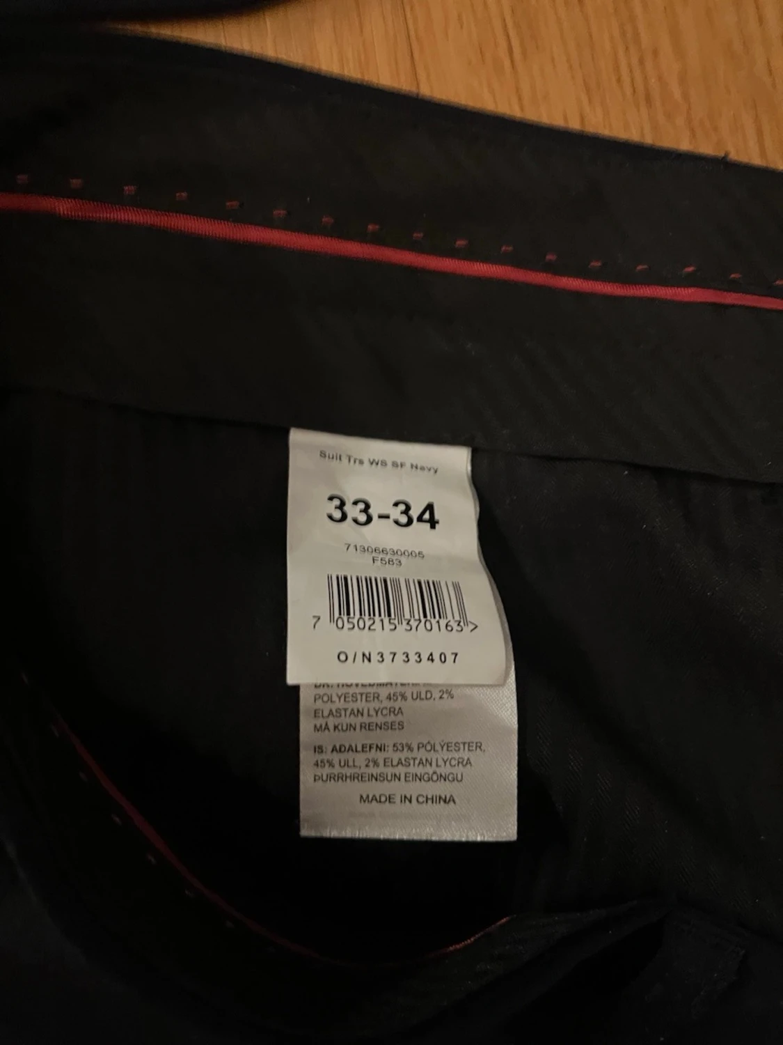 Marinblå kostym Dressmann slim fit  - 4