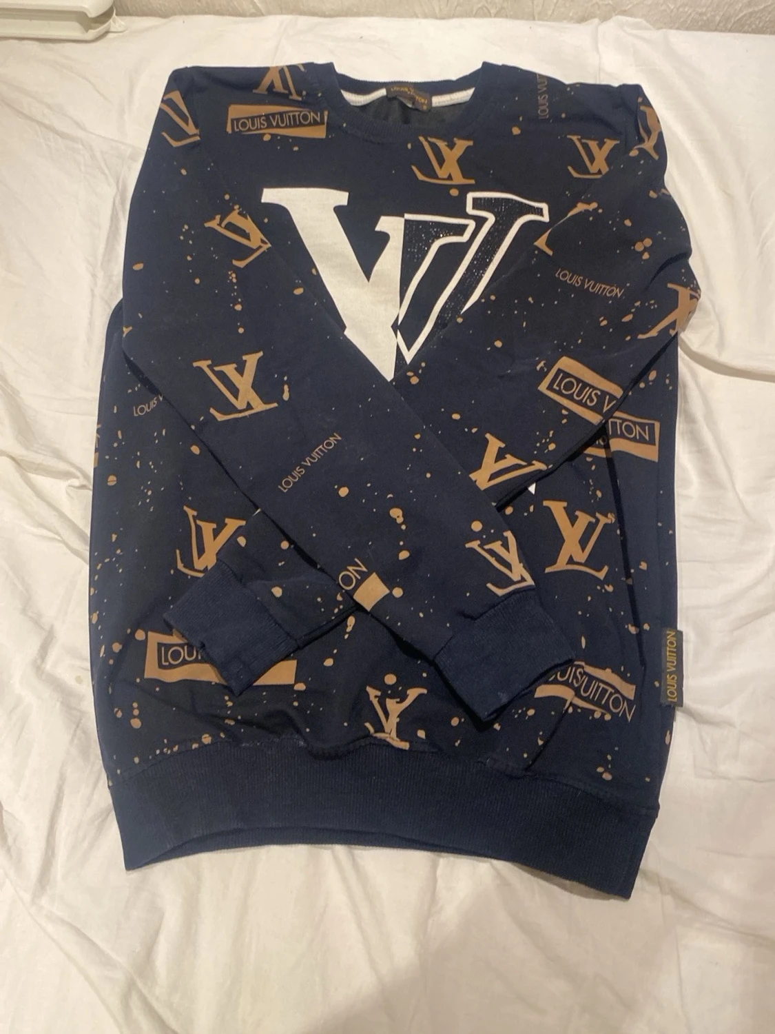 Blå Louis Vuitton sweatshirt