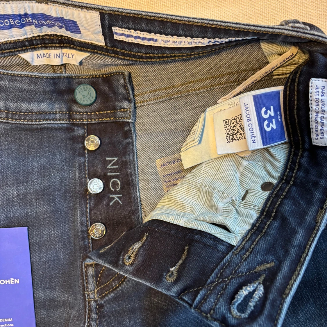 Jacob Cohën Nick jeans mörkblå helt nya - 2